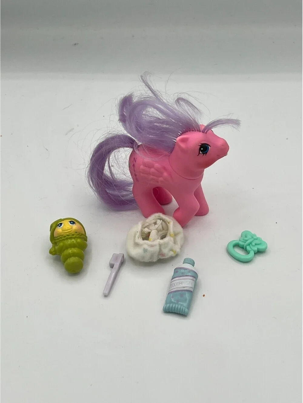 VINTAGE G1 My Little Pony BABY NORTH STAR + Accessories 1987 First Tooth